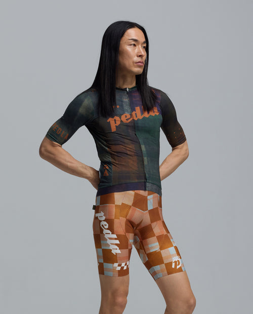 Pedla 車衣Heritage Training Jersey Tartan Multi 男款 綠棕格