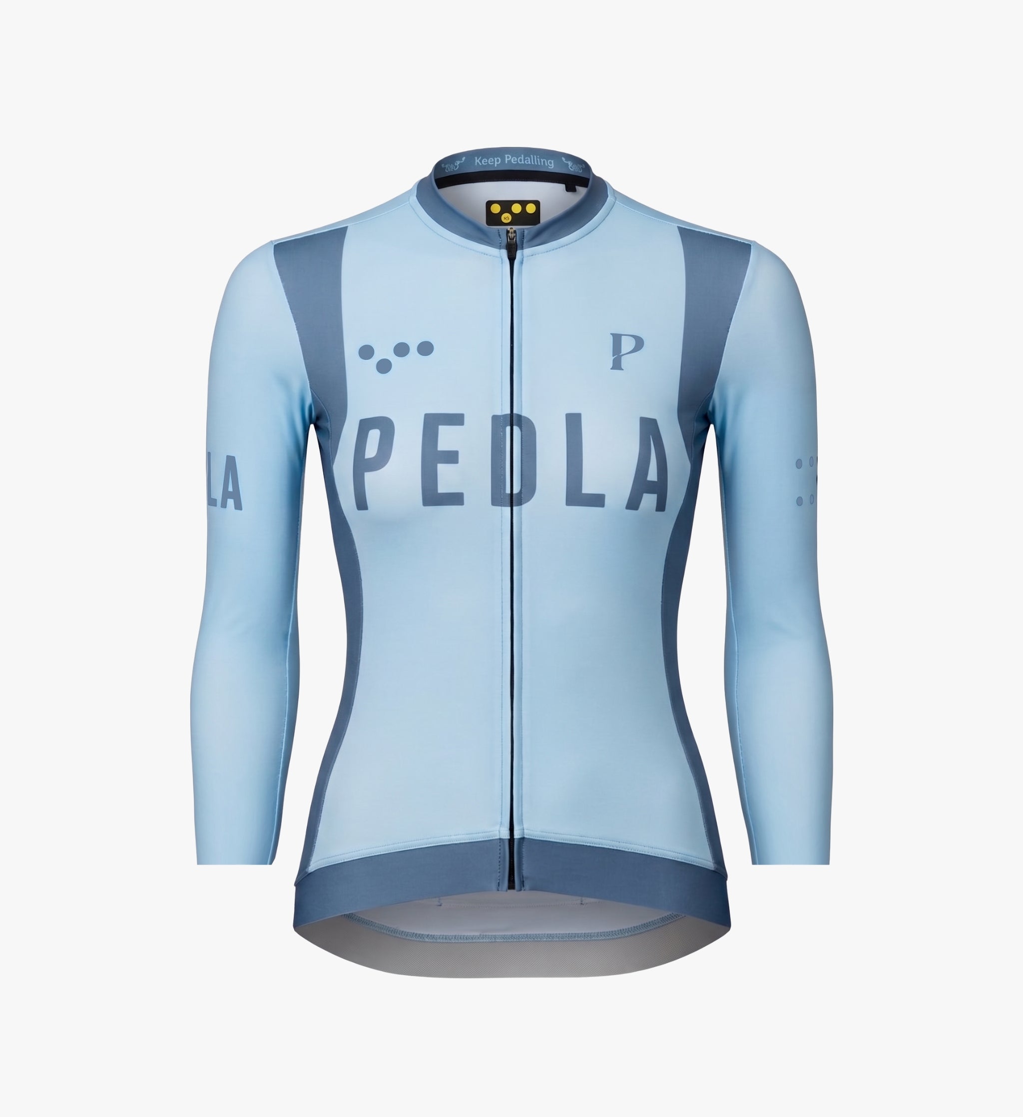 Pedla 薄長袖車衣 Heritage Classic LS Jersey Vintage Pastel Blue 女款 復古粉藍