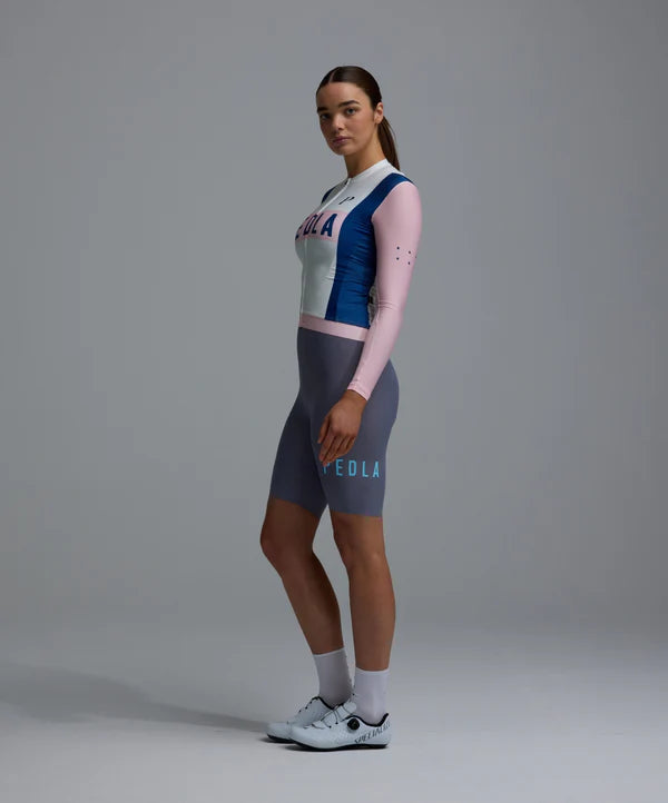 Pedla 薄長袖車衣 Heritage Classic LS Jersey Vintage White 女款 復古粉白