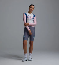 Pedla 薄長袖車衣 Heritage Classic LS Jersey Vintage White 女款 復古粉白