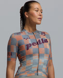 Pedla 車衣Heritage Training Jersey Checkers Grey 女款 橘灰格