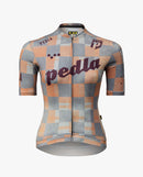 Pedla 車衣Heritage Training Jersey Checkers Grey 女款 橘灰格