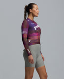 Pedla 車衣Heritage Training LS Jersey Tartan Violet 薄長袖 女款 紫格