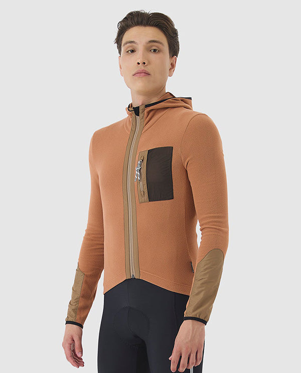 Café du Cycliste 車衣Audax Ingrid LS Jersey V2 Cashew 長袖 男款 腰果棕