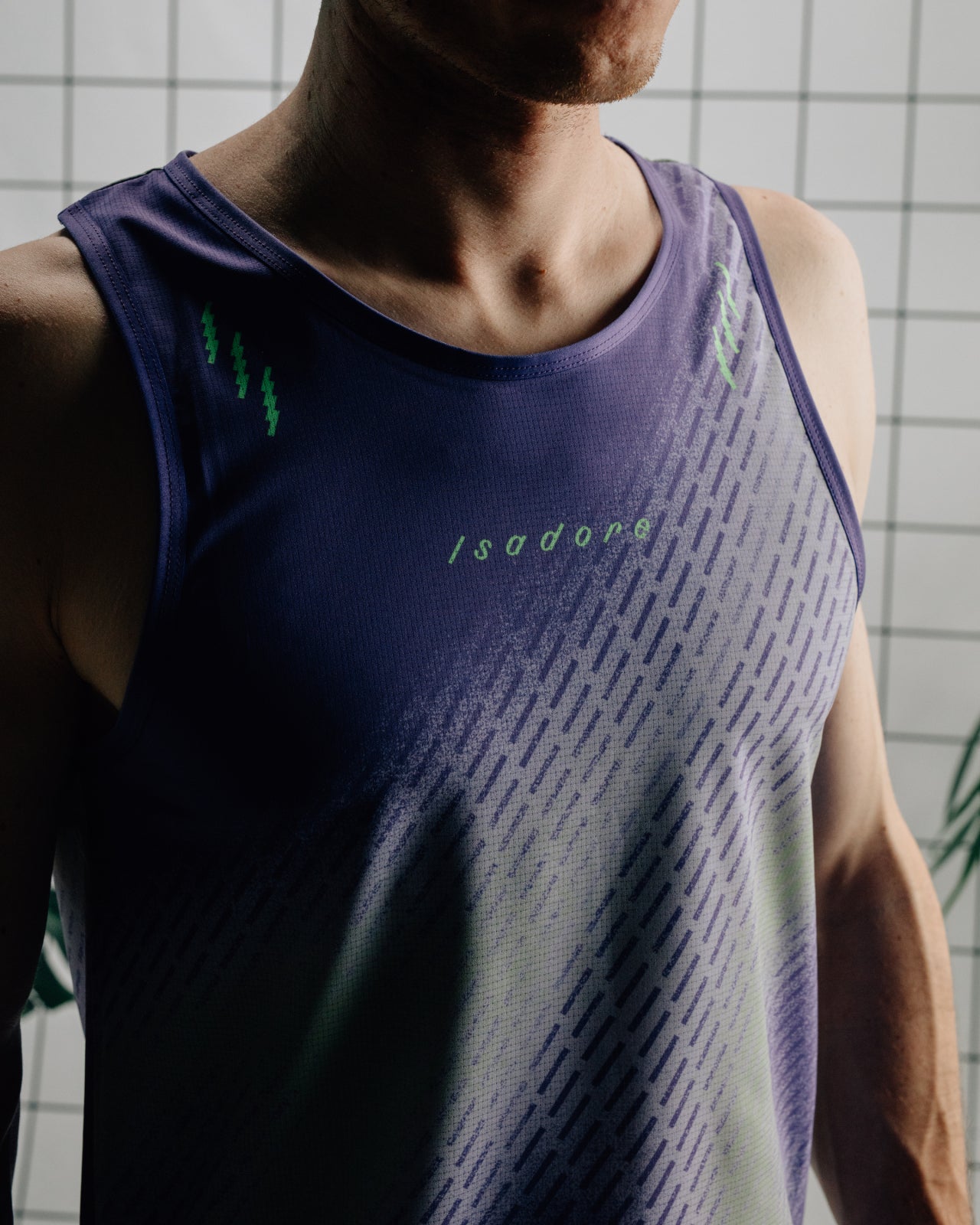 Isadore 無袖跑衣 Run Tank Top Purple 男款 紫