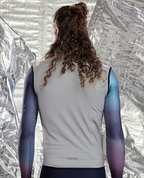 Pedla 全反光風雨背心Ride Flash Gilet Reflective 男-銀灰