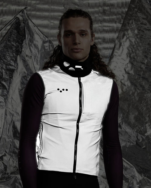 Pedla 全反光風雨背心Ride Flash Gilet Reflective 男-銀灰