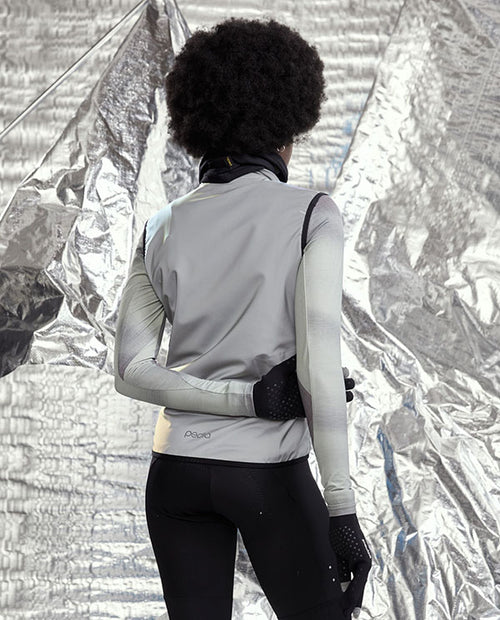 Pedla 全反光風雨背心Ride Flash Gilet Reflective 女-銀灰
