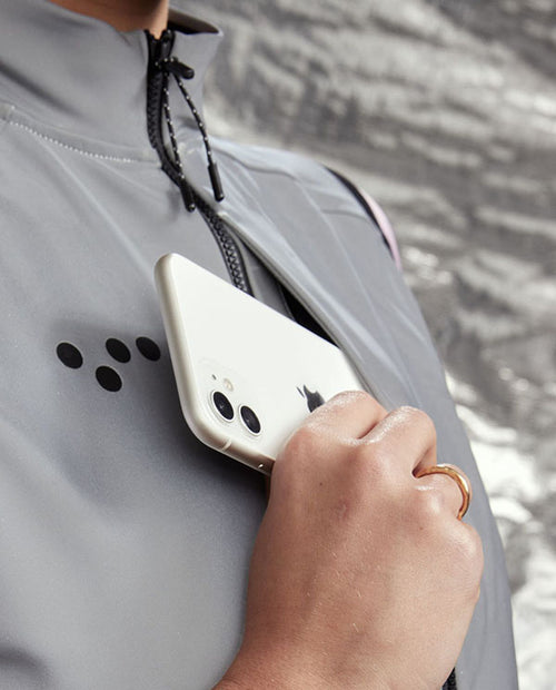 Pedla 全反光風雨背心Ride Flash Gilet Reflective 女-銀灰