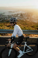 Q36.5 薄長袖車衣Gregarius Hybrid Light Collar Fade Long Sleeve Jersey White 女款 白