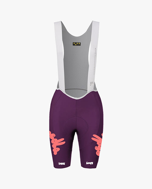 Pedla 車褲Local Loops SuperFIT 2.0 Bib Short Bubble Aubergine 女款 紫