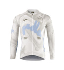 Pedla 薄長袖車衣 Local Loops LS Classic Jersey Bubble White Swirl 限定版 男款 灰白雲