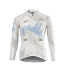Pedla 薄長袖車衣 Local Loops LS Classic Jersey Bubble White Swirl 限定版 女款 灰白雲