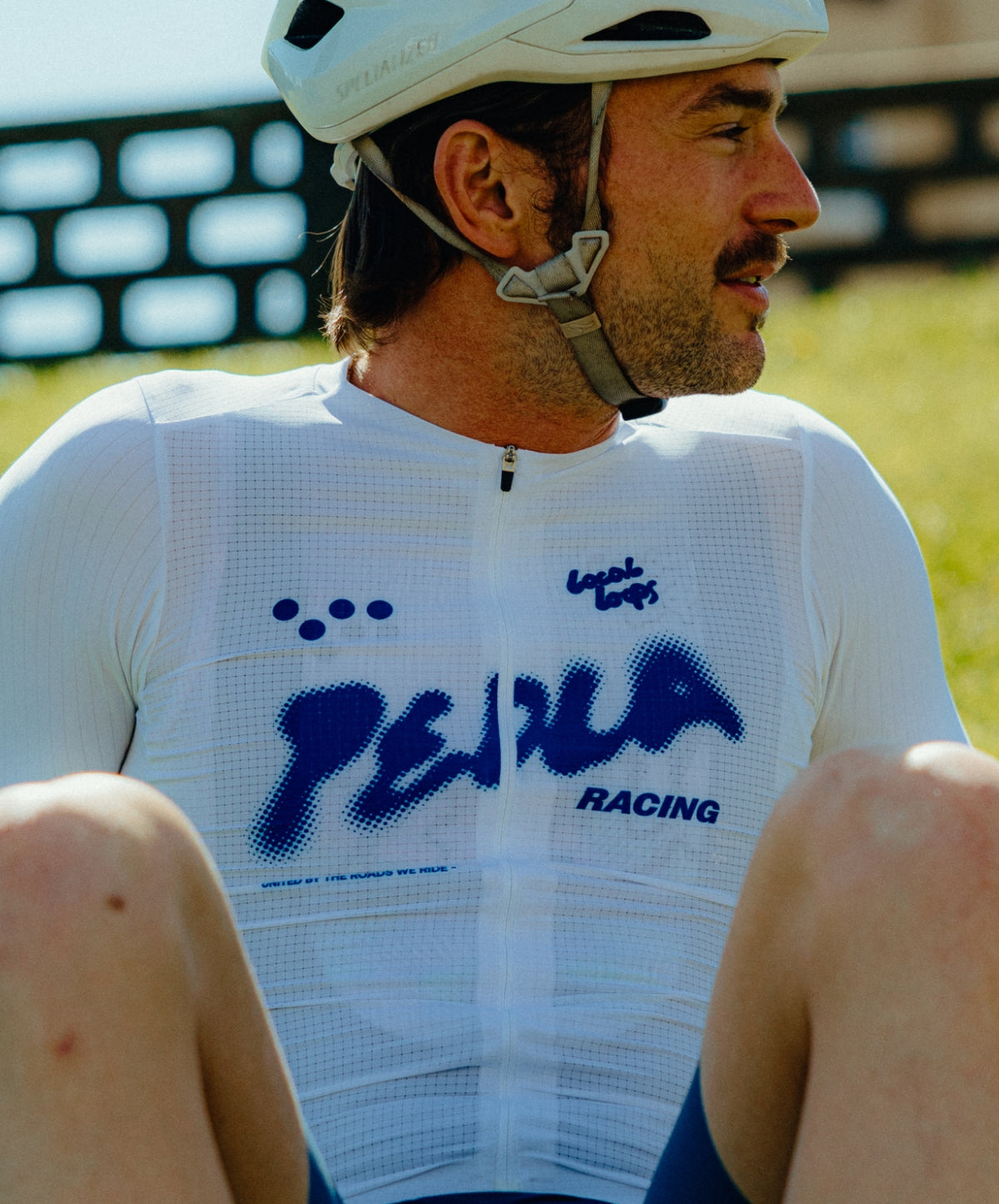 Pedla 車衣Local Loops Pro Pursuit 2.0 Jersey White Cobalt 男款 白