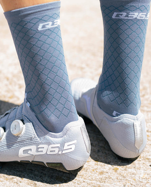 Q36.5 車襪Leggera Socks Grisaille Blue 灰藍