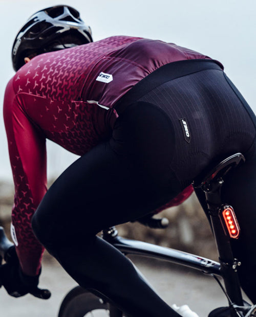 Q36.5 薄長車褲 Light Bib Tight Black 男款 黑