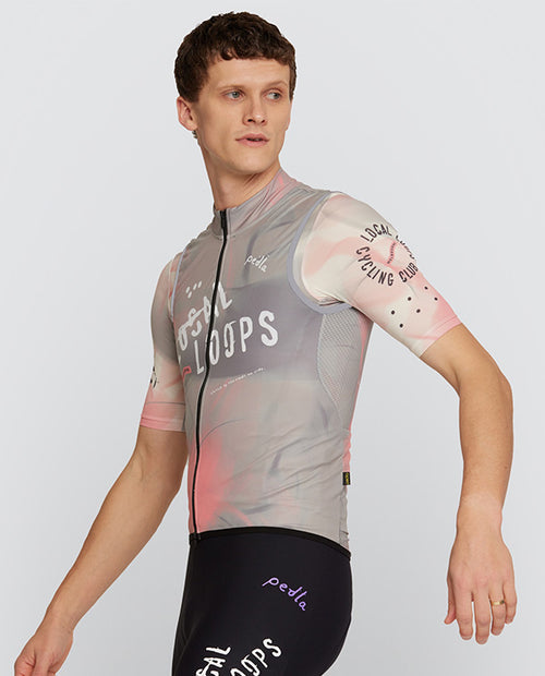 Pedla 雙拉鍊防風背心 Local Loops Classic Gilet Club Stone 男款 灰
