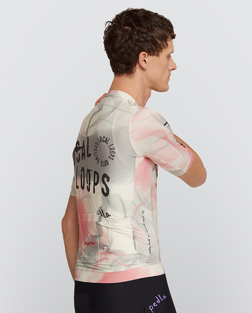 Pedla 車衣Local Loops Classic Jersey Club Almond 男款 灰粉