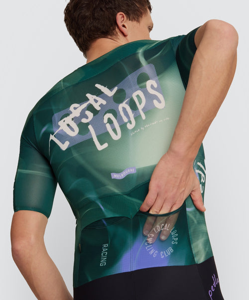 Pedla 連身車衣褲 Local Loops Pro Pursuit Crit Suit Race Team 男款 綠黑