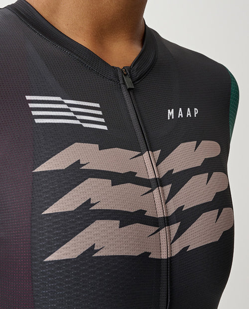 MAAP 車衣 Women Eclipse Pro Air Jersey 2.0 Black Abys 短袖 女款 黑綠