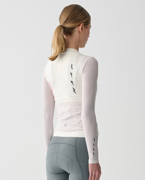 MAAP 車衣 Evade Pro Base LS Jersey 2.0 Chalk 薄長袖 女款 粉白
