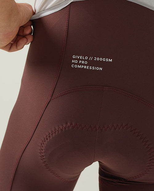 Givelo 車褲HD PRO Bib Shorts Wine 男款 酒紅