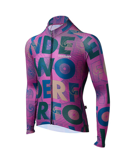 EdWonder 車衣Wonderfool Infinite LS Jersey Berry Purple** 長袖 男款 梅紫