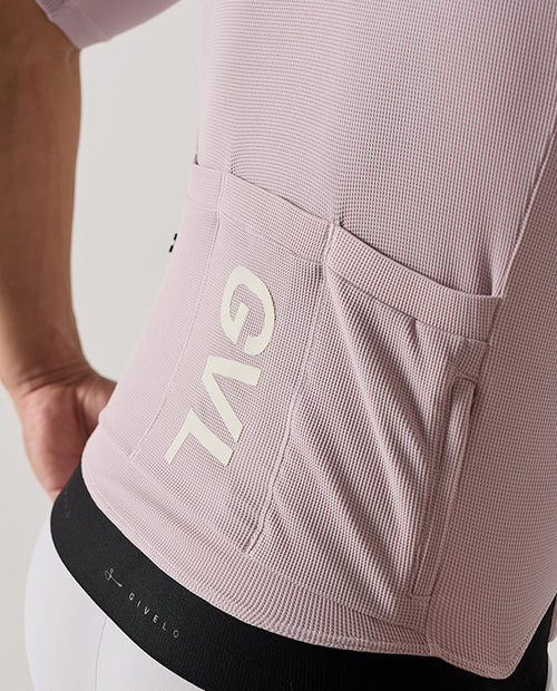 Givelo 車衣Modern Class SS Waffle Jersey Crepe 藕粉 男女共版