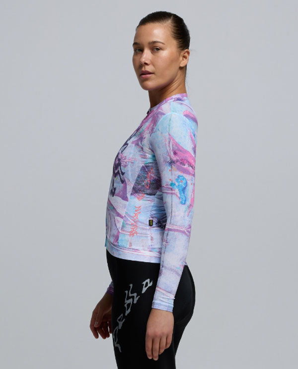 Pedla 車衣Lost In Natrure RIDECAMO Training LS Jersey Fade 薄長袖 女款 白