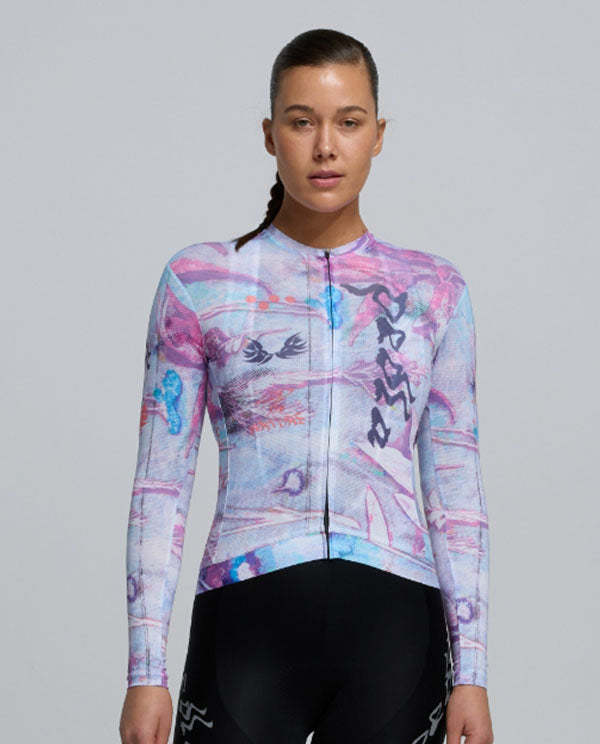 Pedla 車衣Lost In Natrure RIDECAMO Training LS Jersey Fade 薄長袖 女款 白