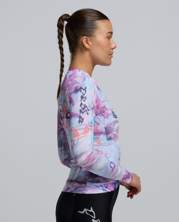 Pedla 車衣Lost In Natrure RIDECAMO Training LS Jersey Fade 薄長袖 女款 白