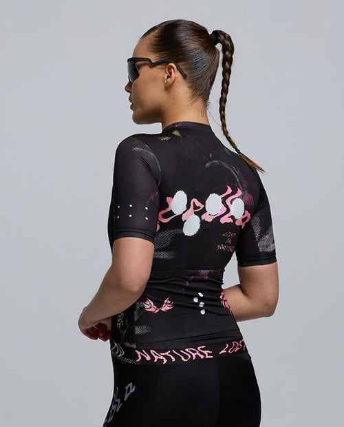 Pedla 車衣Lost In Nature RIDECAMO Training Jersey Wide Forest 女款 黑粉