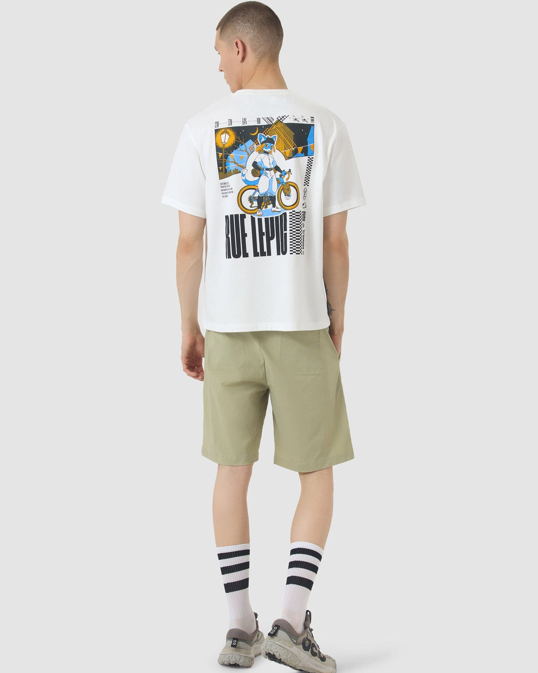 Café du Cycliste T-Shirt Col Paris Explore 白