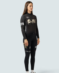 SYN 車褲 Pro Team Thermal Bib Tights Ace 保暖全長 女款 黑