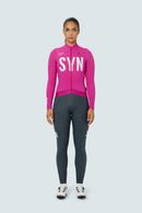 SYN 保暖長袖車衣Pro Thermal LS Jersey 2.0 Pink Haze 女款 桃