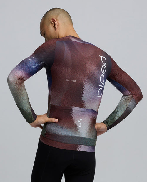 Pedla 薄長袖車衣PRO Pursuit LS 2.0 Jersey AirFoils Plum 男款 棕