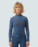 Biehler 車衣 Pro Thermal LS Jersey Dusk Reflective 保暖長袖 女款 藍