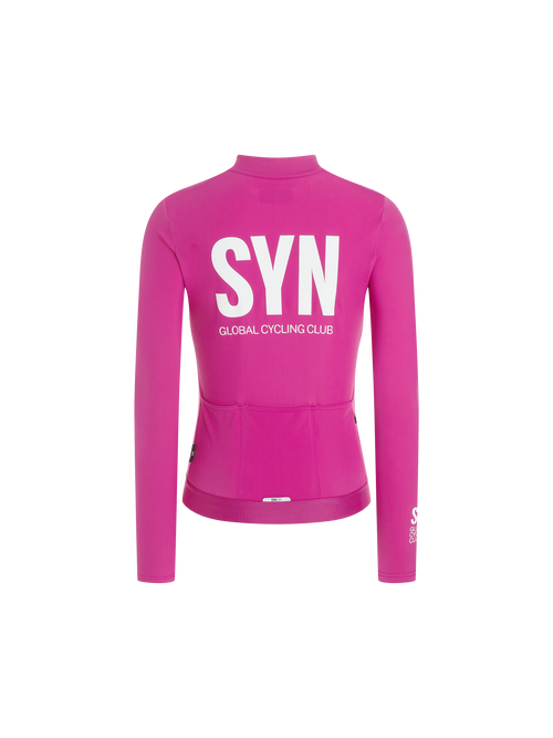 SYN 保暖長袖車衣Pro Thermal LS Jersey 2.0 Pink Haze 女款 桃