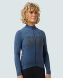 Biehler 車衣 Pro Thermal LS Jersey Dusk Reflective 保暖長袖 女款 藍