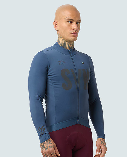 Biehler 車衣 Pro Thermal LS Jersey Dusk Reflective 保暖長袖 男款 藍