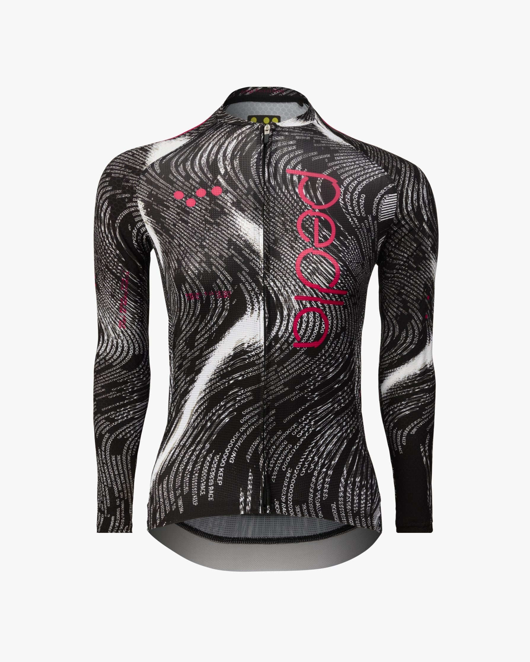Pedla 薄長袖車衣PRO Pursuit 3.0 LS Jersey Data Black 女款 黑