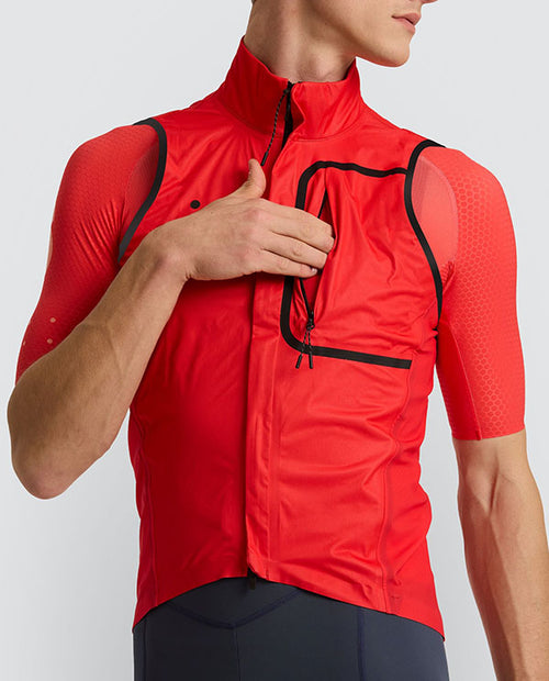 Pedla 防雨背心Pro Deflect Gilet Poppy Red 男款 罌粟紅