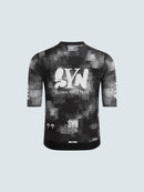 SYN 車衣 Pro Team Jersey Black 男款 塊狀刷灰黑