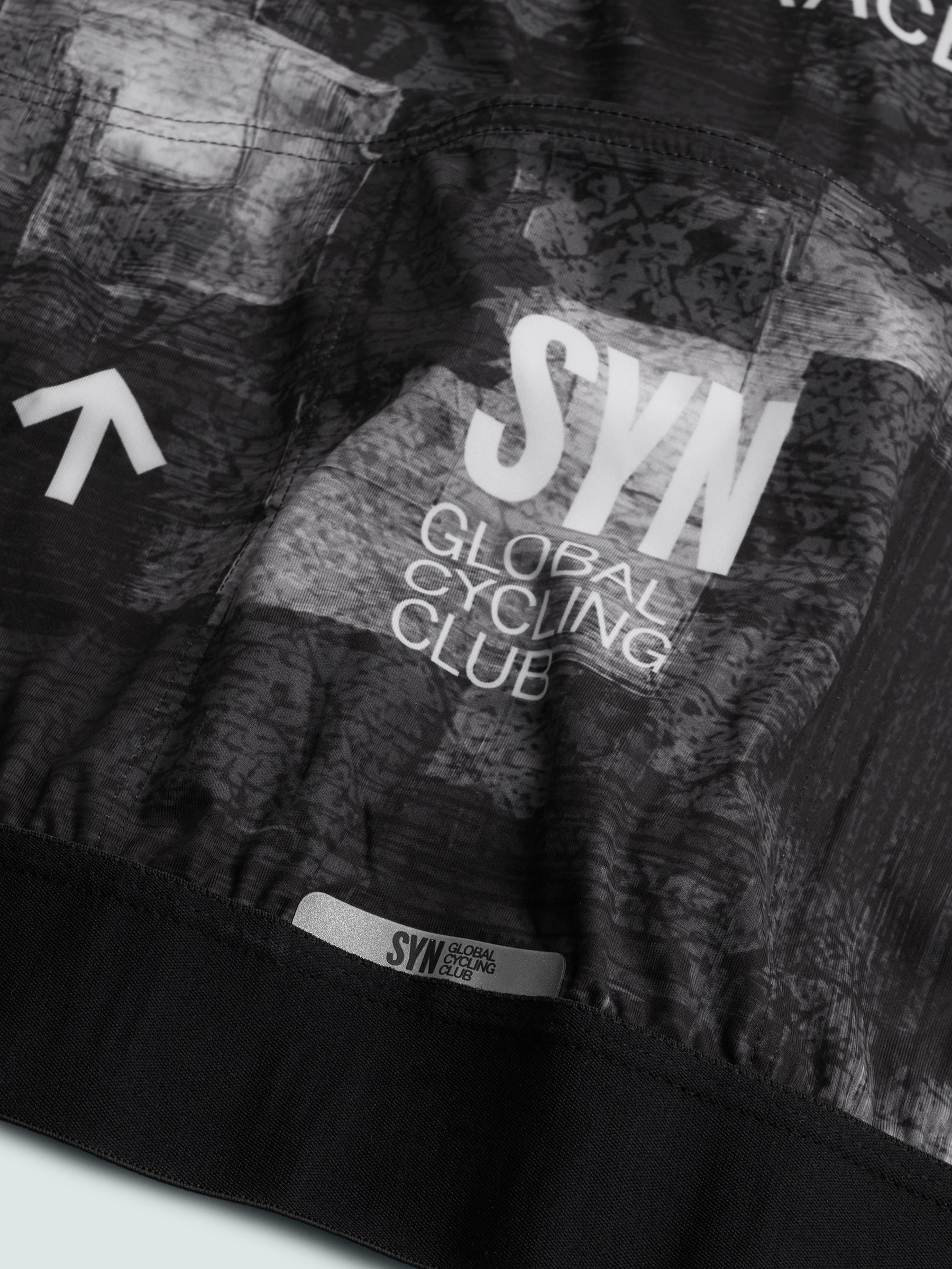 SYN 車衣 Pro Team Jersey Black 女款 塊狀刷灰黑