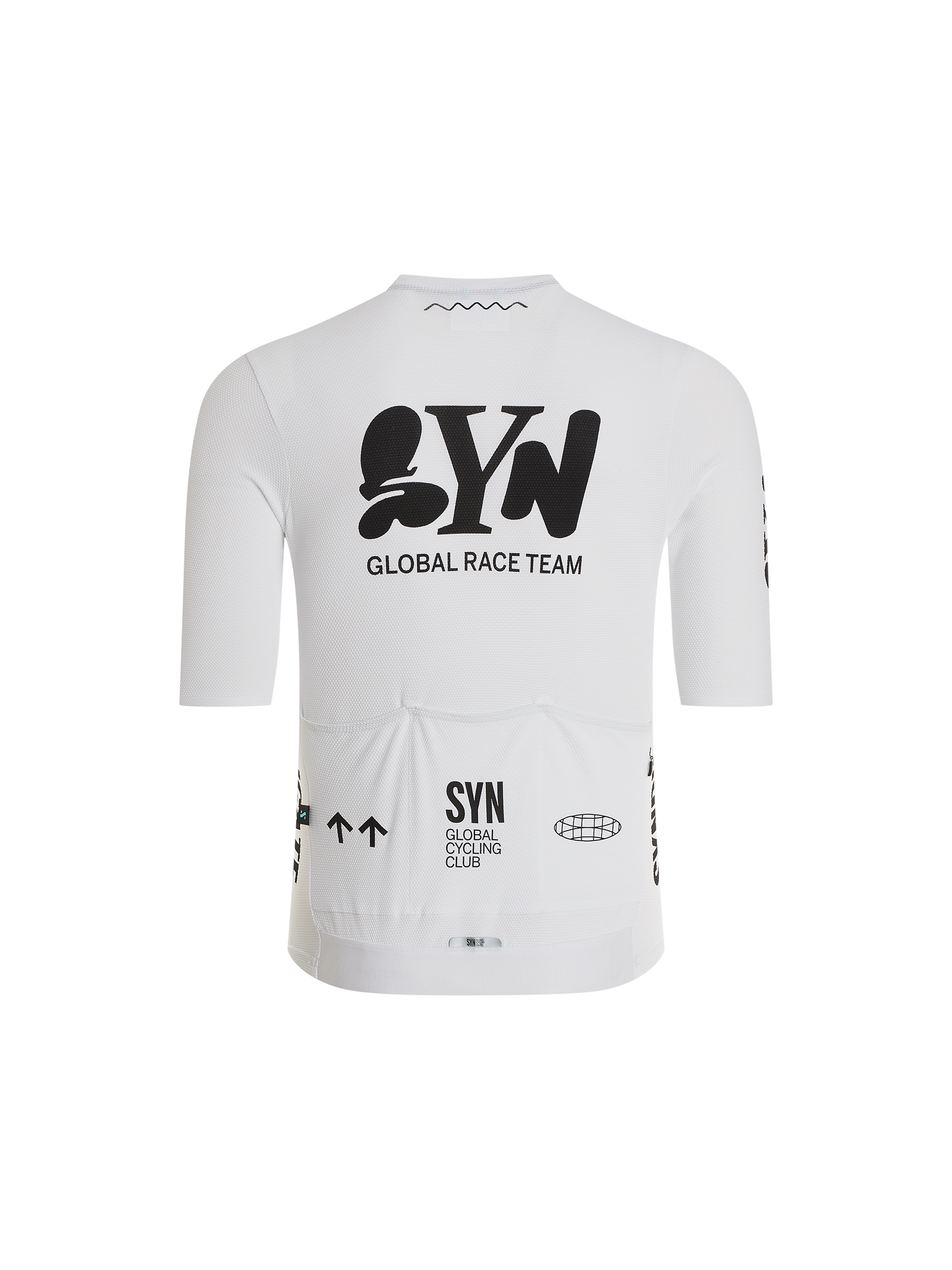 SYN 無拉鍊車衣 Pro Team Zippless Jersey White 男款 白