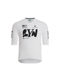 SYN 無拉鍊車衣 Pro Team Zippless Jersey White 男款 白
