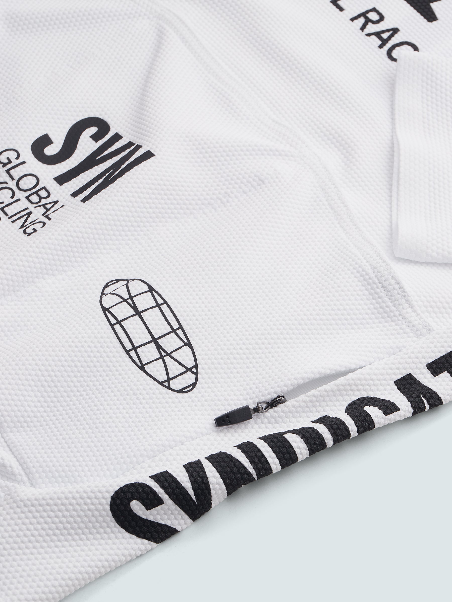 SYN 無拉鍊車衣 Pro Team Zippless Jersey White 女款 白