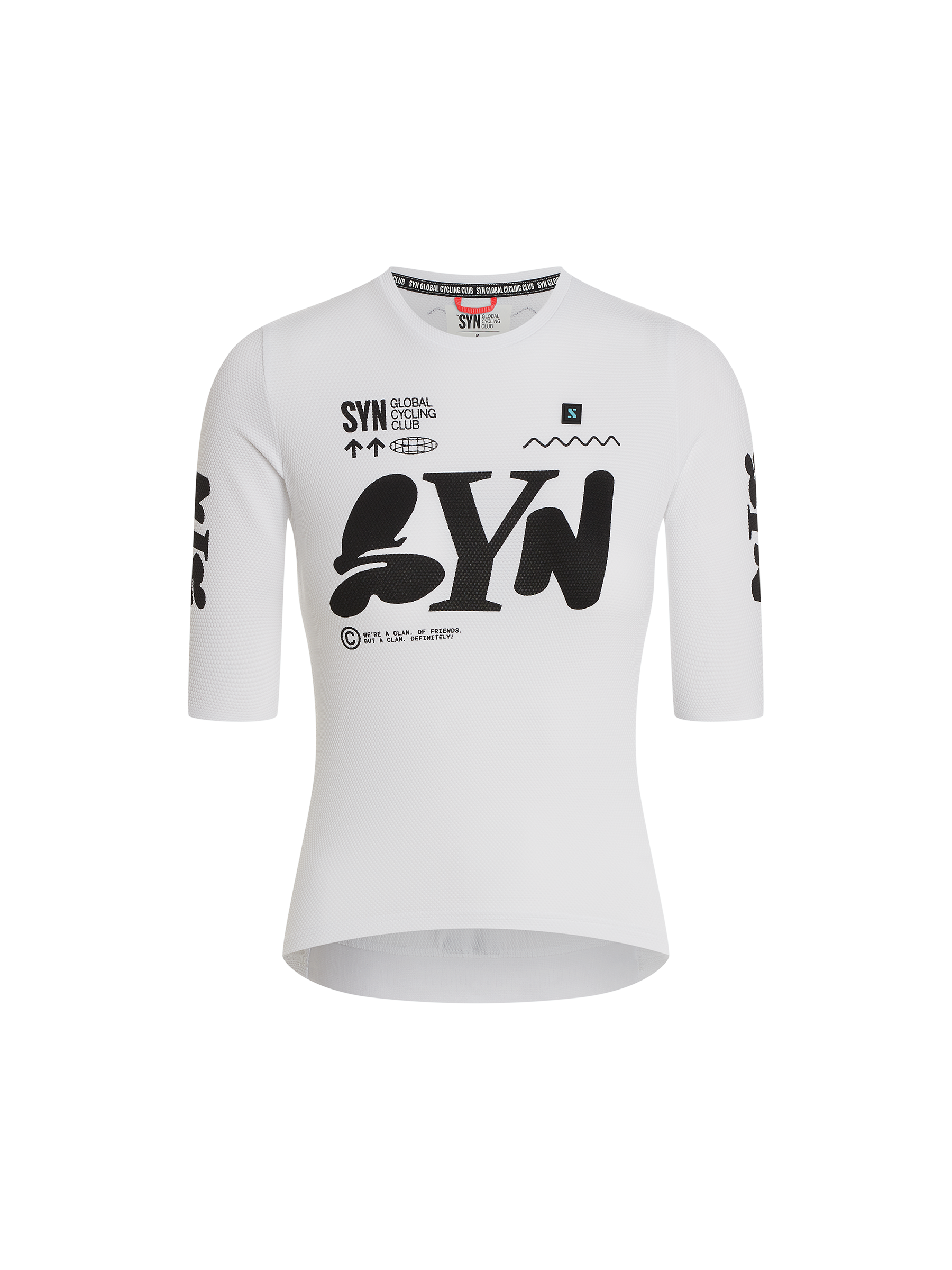 SYN 無拉鍊車衣 Pro Team Zippless Jersey White 女款 白
