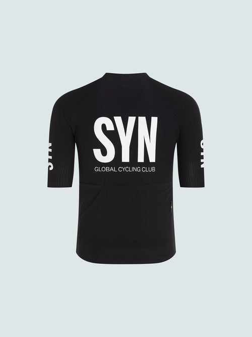 SYN 極輕車衣 Pro Tech Jersey Black 男款 黑底白字