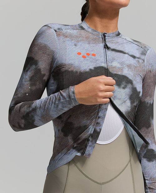 Pedla 薄長袖車衣 SuperSYSTEM LS Jersey Dark Purple 長袖 女款 灰